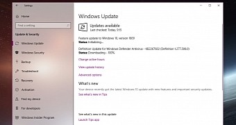 Windows 10 October 2018 Update available via Windows Update