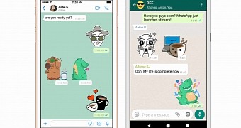 WhatsApp stickers on iPhone and Android