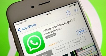 The bug exists in the latest version of WhatsApp for iOS