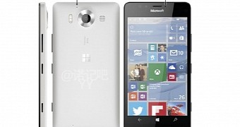 White Version of Microsoft Lumia 950 (Talkman) Leaks, Features Quad-Microphones