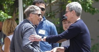 Bill Gates and Tim Cook