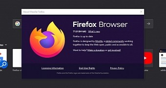 Mozilla Firefox 71 on Windows 10
