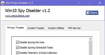 Win10 Spy Disabler version 1.2