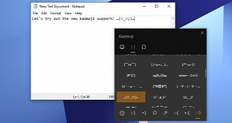 Kaomoji support in Windows 10