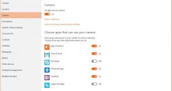 Windows 10 camera settings in Windows 10