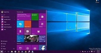 Windows 10 build 10162 desktop