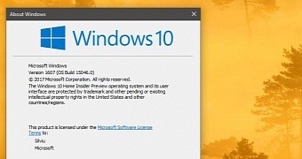 Windows 10 build 15046 successfully installed