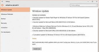 New updates on Windows 10, including a CU
