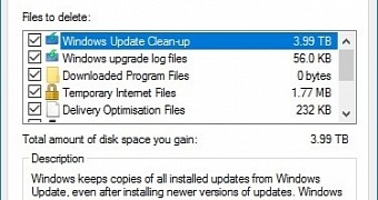 3.99 TB size in Disk Cleanup