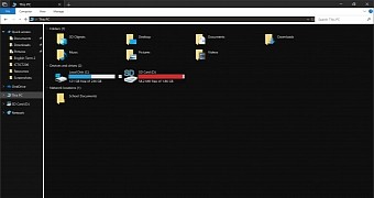 This is how the dark theme of File Explorer looks like right now