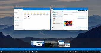 Windows 10 Task view with Project NEON