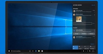 Windows 10 messaging app in Microsoft ad