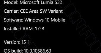 Windows 10 Mobile upgrade version