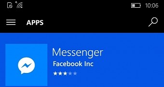 Facebook Messenger in the Windows Store