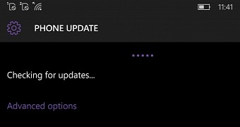 Checking for updates on Lumia 950 XL
