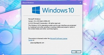 Windows 10 November Update is version 1511