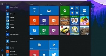 Office Store app pinned to the Start menu