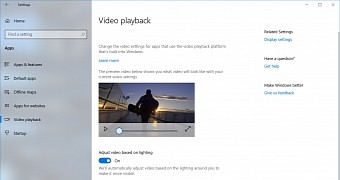 New video playback feature in Windows 10