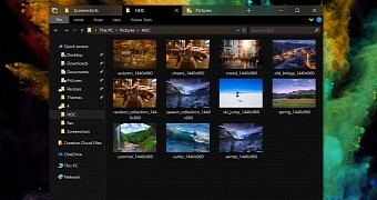 The more polished dark theme for File Explorer in the latest preview build