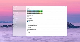 Customization options in Windows 10 version 1803