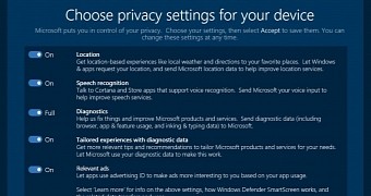 New setup experience with privacy controls coming in Windows 10