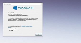Windows 10 version 2004 on the SB2
