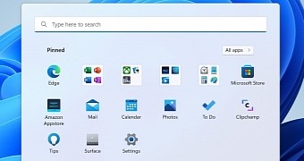 App folders in the Windows 11 Start menu