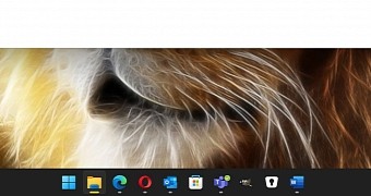 The Windows 11 taskbar