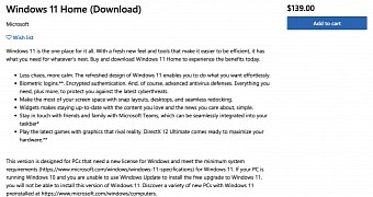 Windows 11 licenses on the Store