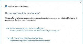 Windows Remote Assistance tool