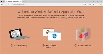 Windows Defender Application Guard in build 15031