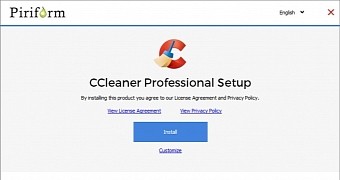 Avast antivirus bundled with CCleaner installer