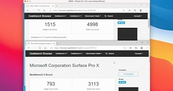 Windows 10 ARM benchmark on Apple Silicon and Surface Pro X