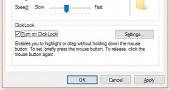 Click lock in Windows 10