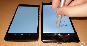 Windows phone with support for a stylus