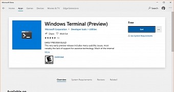Windows Terminal in the Microsoft Store