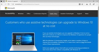 Windows 10 is a free upgrade for users of assistive tech