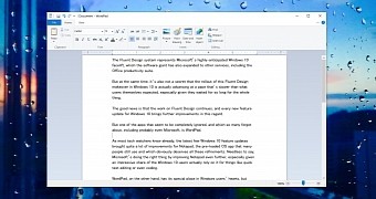 WordPad on Windows 10
