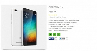 Xiaomi Mi 4c Spotted at Retailer with $230 Price Tag