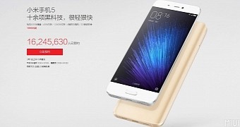 Xiaomi Mi5 sale registrations