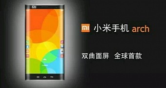 Leaked image of the Xiaomi phone with edge-like display