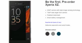 Xperia XZ pre-order with free Sony headphone