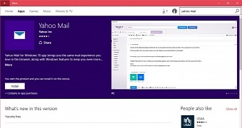 Yahoo Mail in the Windows Store