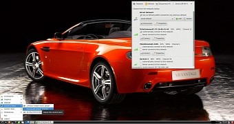 RaspArch’s desktop – Wicd running
