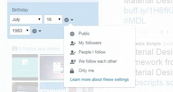 Users can now add their birthday to their profiles