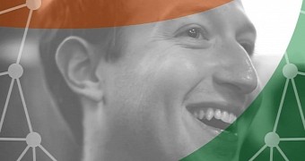 Mark Zuckerberg's profile picture, in support of the Digital India initiative