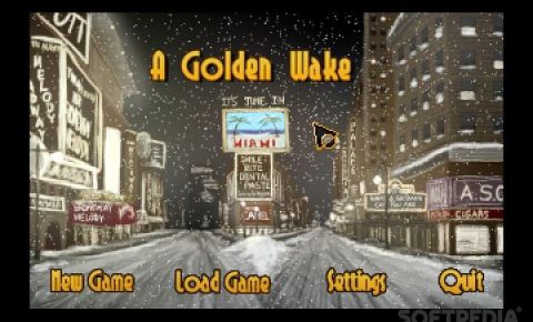 A Golden Wake title screen