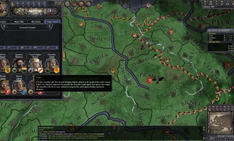 Crusader Kings II: Conclave council look