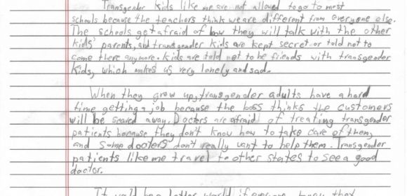 11-Year-Old Transgender Girl Writes Letter to Obama After Inauguration Speech
