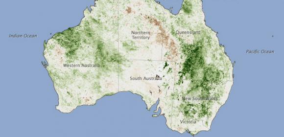 A Rare Sight: Eastern Australia Is Green